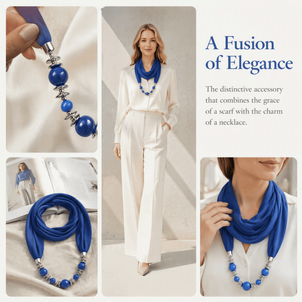 New Chiffon Scarf Beaded Solid - огляд і ціна Infinity Scarf Knit