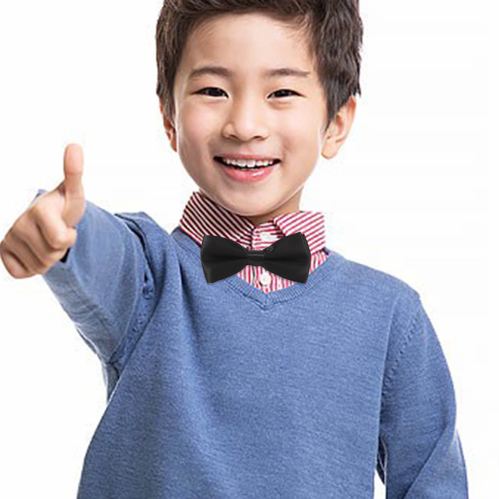 Black Adjustable Kids Bow Tie  - огляд і ціна Bow Tie Pre Tied
