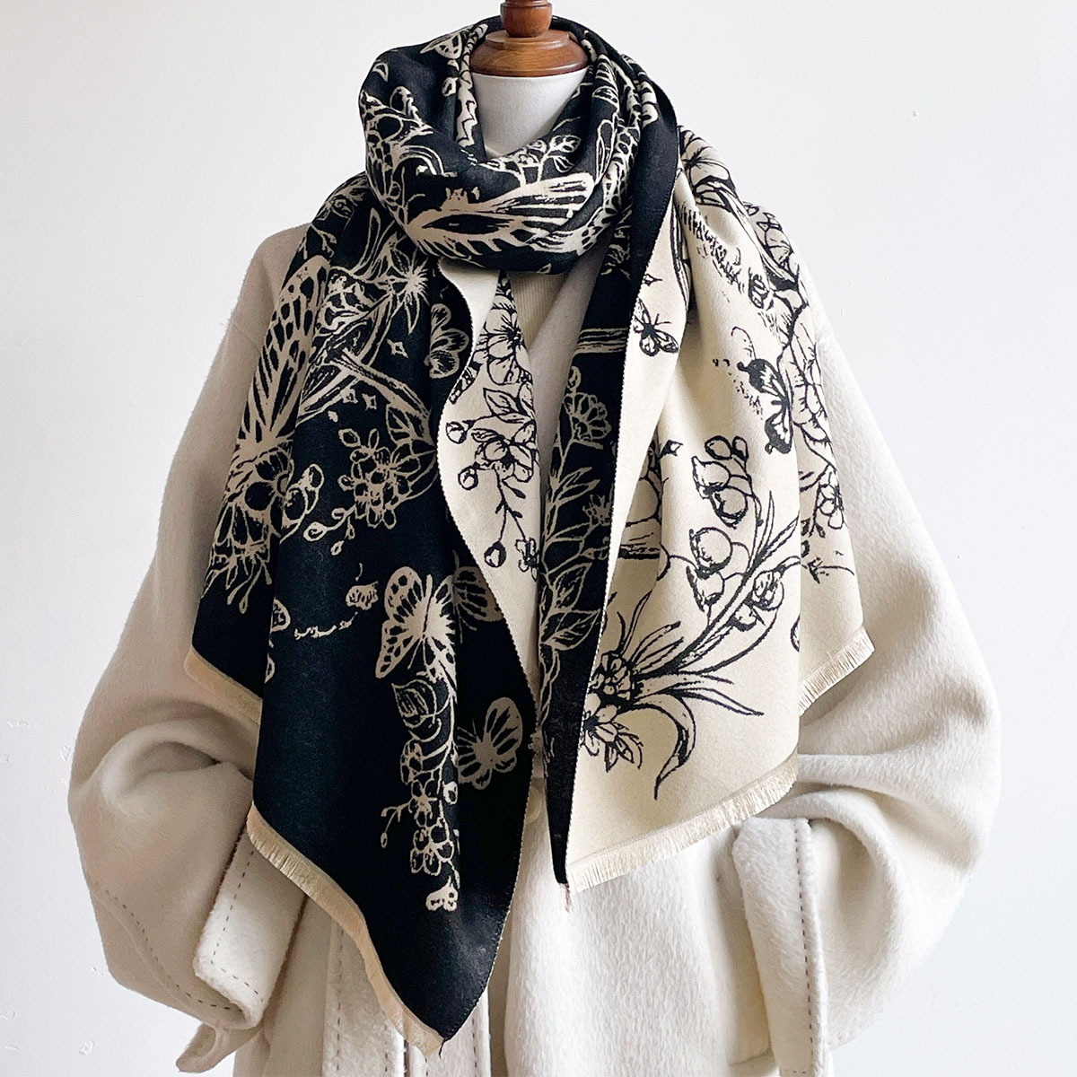 Imitation Cashmere Scarf For W - огляд і ціна Pashmina Wrap Large