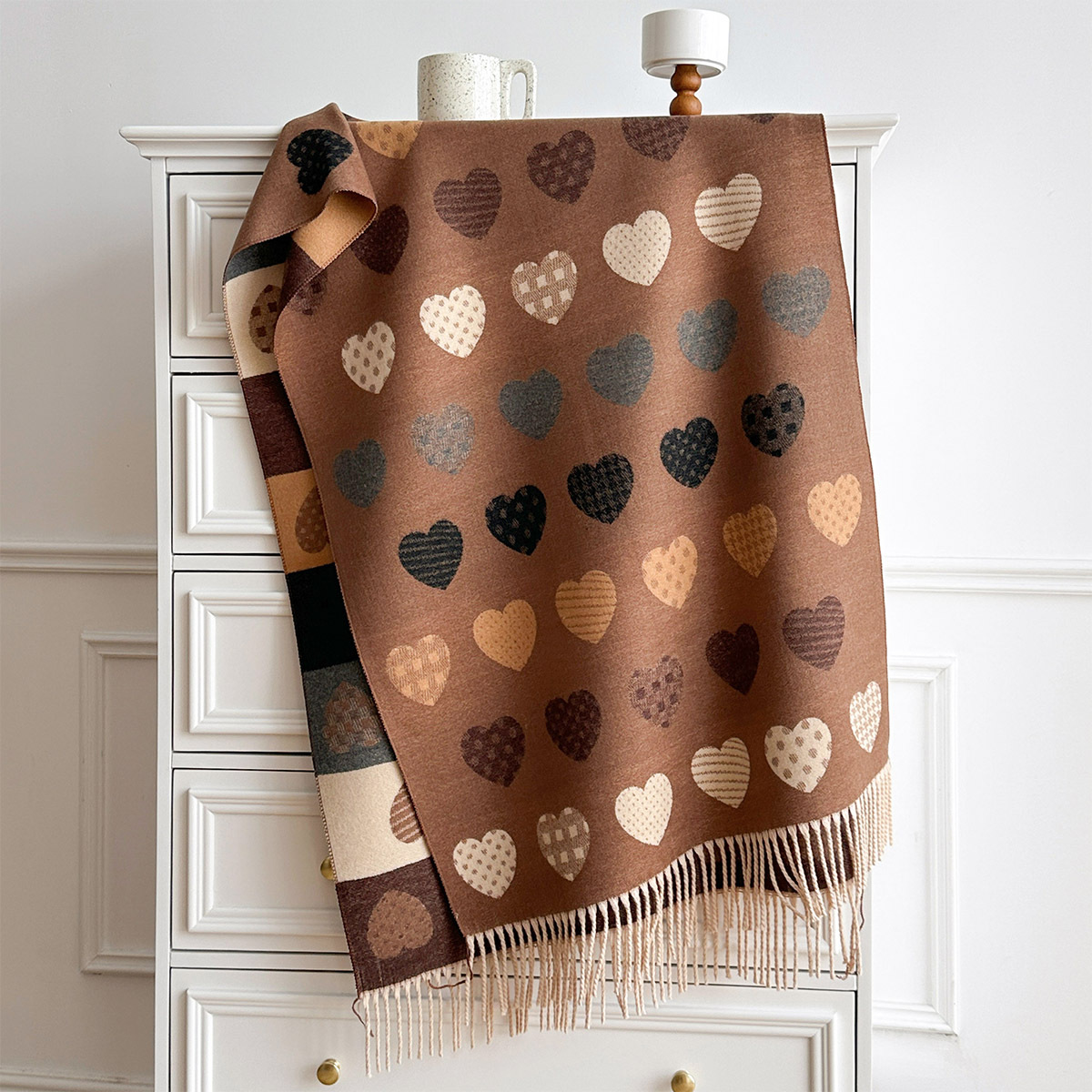Women Imitation Cashmere Scarf - огляд і ціна Pashmina Wrap Large