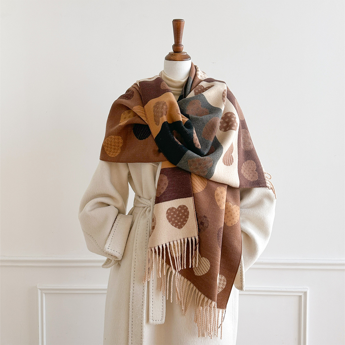 Women Imitation Cashmere Scarf - огляд і ціна Pashmina Wrap Large