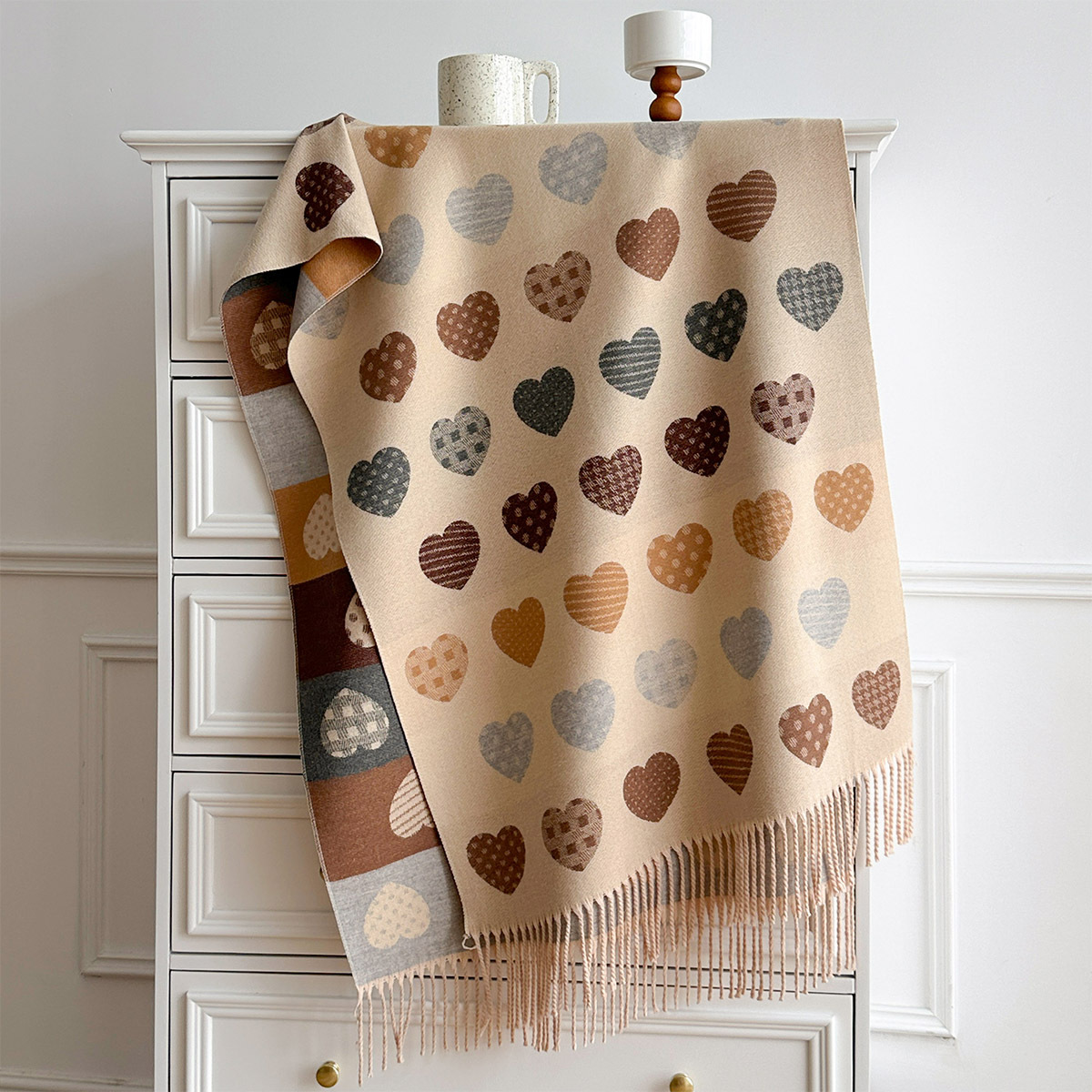 Women Imitation Cashmere Scarf - огляд і ціна Pashmina Wrap Large