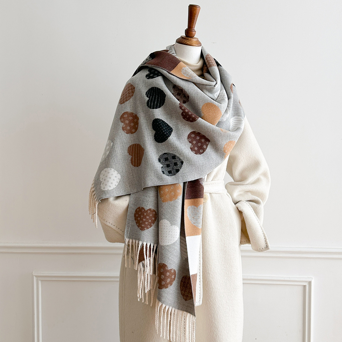 Women Imitation Cashmere Scarf - огляд і ціна Pashmina Wrap Large