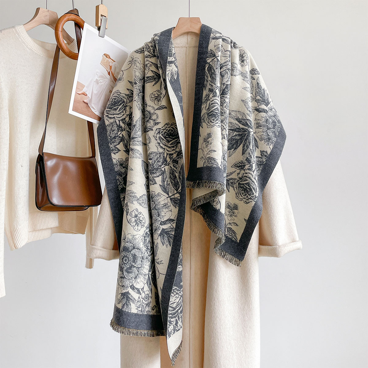 Imitation Cashmere Scarf Women - огляд і ціна Pashmina Wrap Large