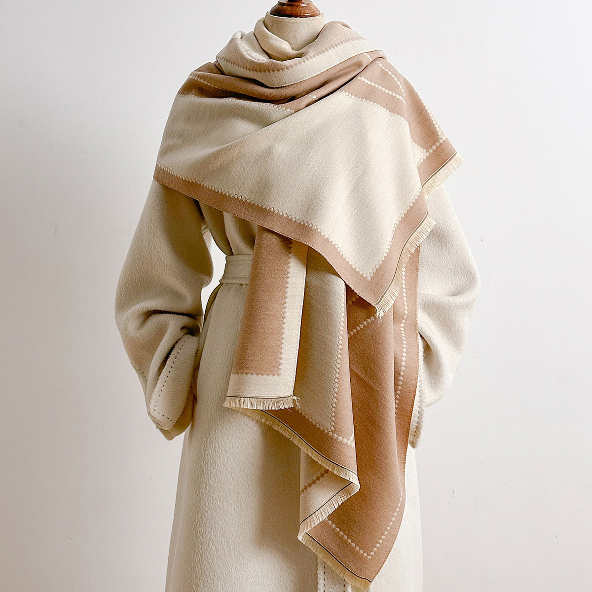 Women Imitation Cashmere Scarf - огляд і ціна Pashmina Wrap Large