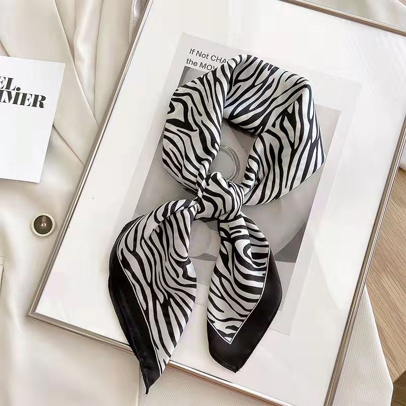 New Fashion Zebra Printed Squa - огляд і ціна Ascot Neck Scarf
