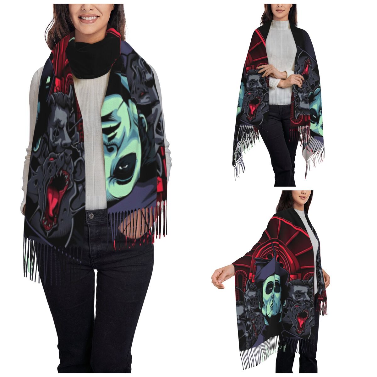 Ghost Band Shawl Wrap for Wome - огляд і ціна Pashmina Wrap Large